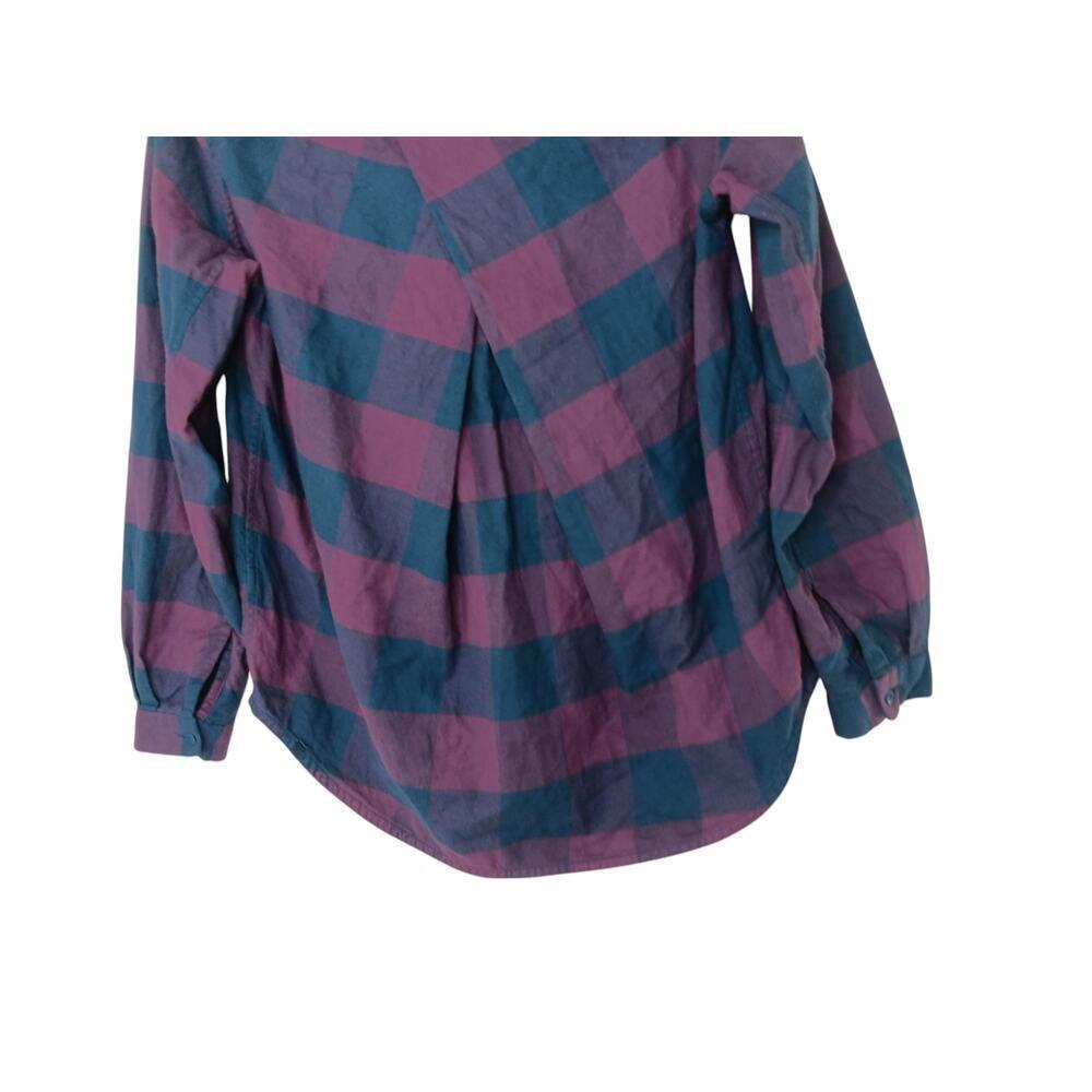 Lululemon Full Day Ahead Flannel Button Down Shirt SZ 4 - Picture 7 of 14